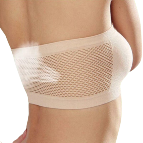 Soutien-Gorge en Bandeau Respirant Beige