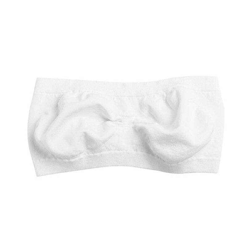 Soutien-Gorge Bandeau Seins Invisibles Blanc