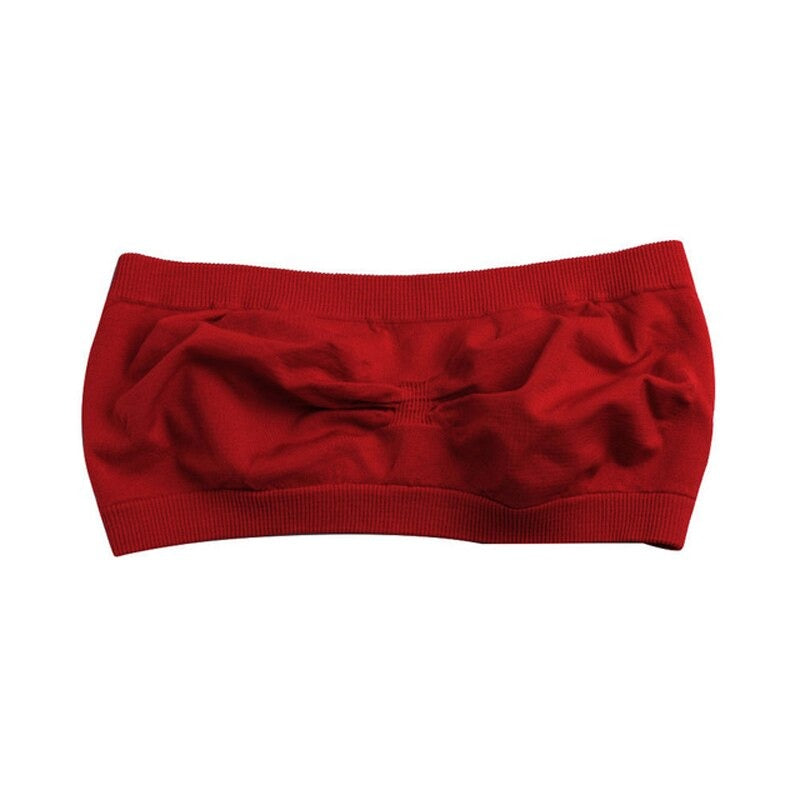 Soutien-Gorge Bandeau Seins Invisibles Rouge