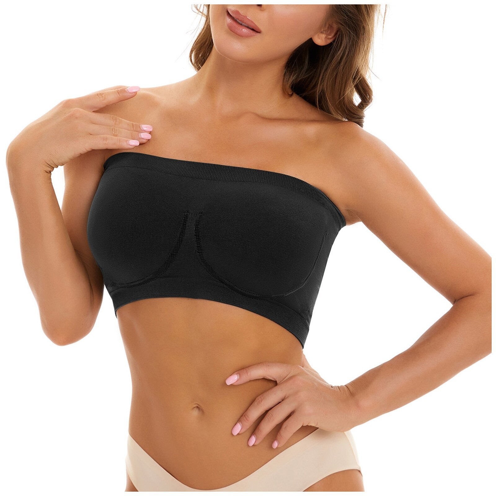 Soutien-Gorge Bandeau Sport Noir