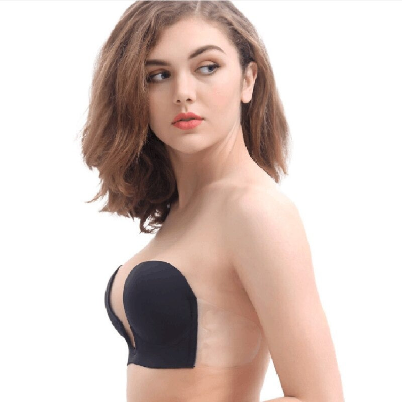 Soutien-Gorge pour Femme Adhésif Modèle Noir