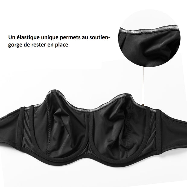 Soutien-Gorge Rose Sans Bretelles Zoom Elastique