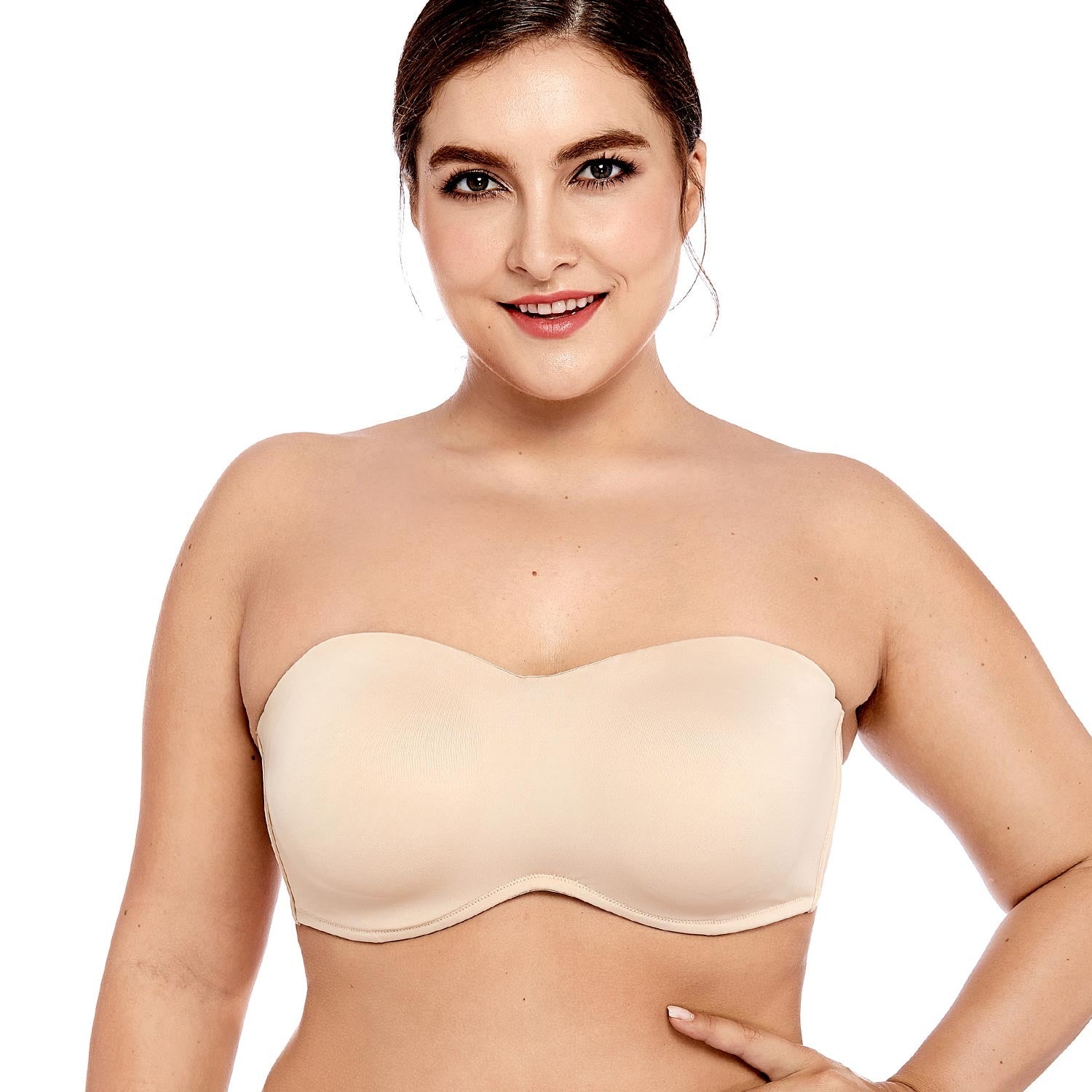 Soutien-Gorge Sans Bretelles Beige