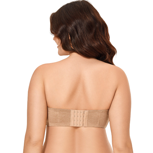 Soutien-Gorge Sans Bretelles Gris Derrière