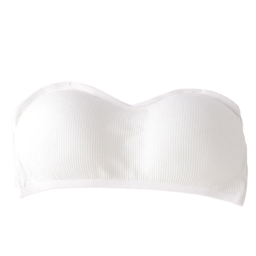 Soutien-Gorge Sans Bretelles Coloré Blanc