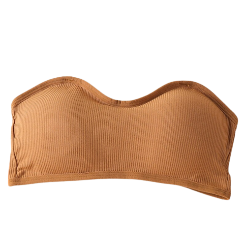 Soutien-Gorge Sans Bretelles Coloré Café
