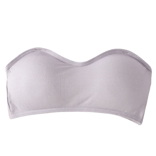 Soutien-Gorge Sans Bretelles Coloré Gris