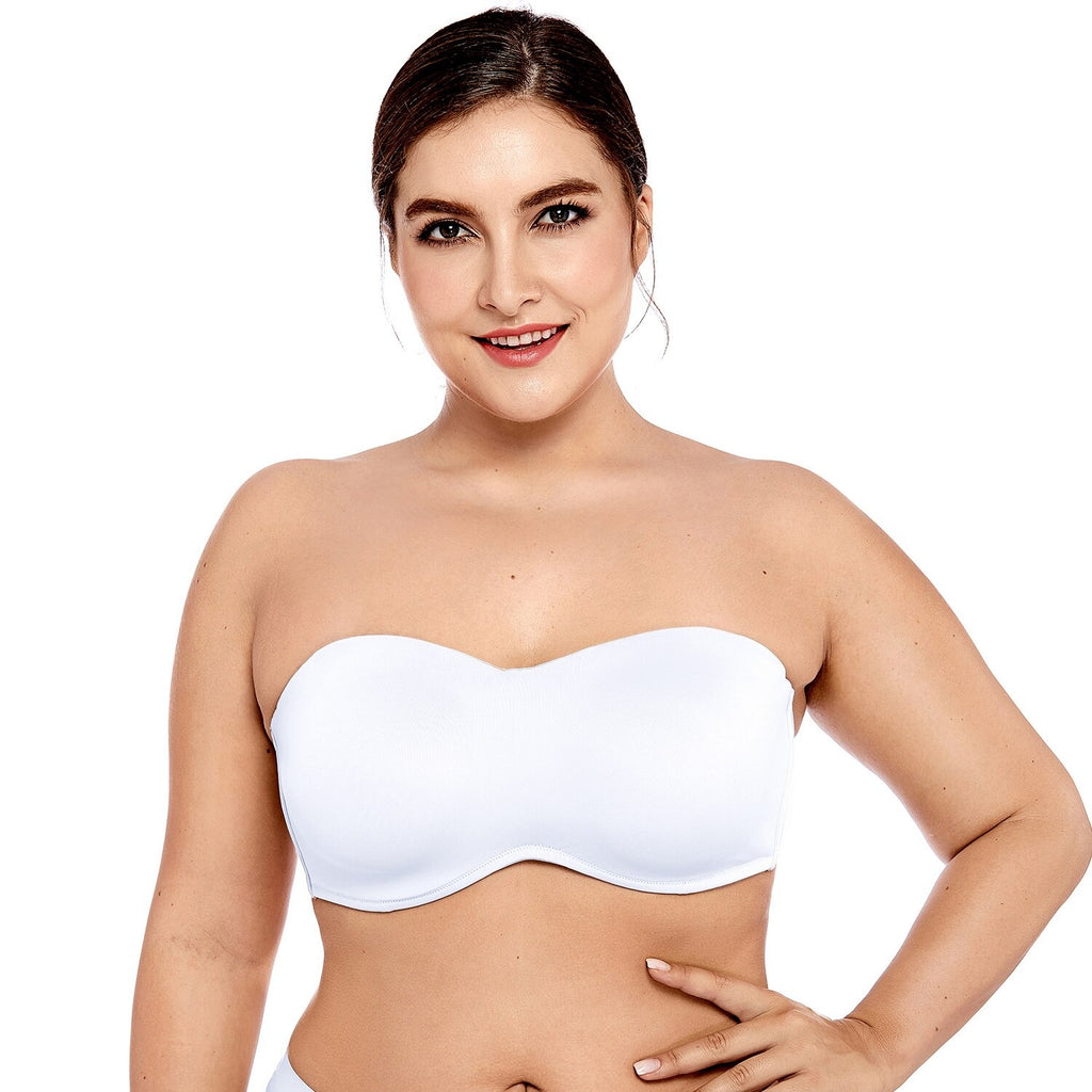 Soutien-Gorge Sans Bretelles pour Femme Blanc