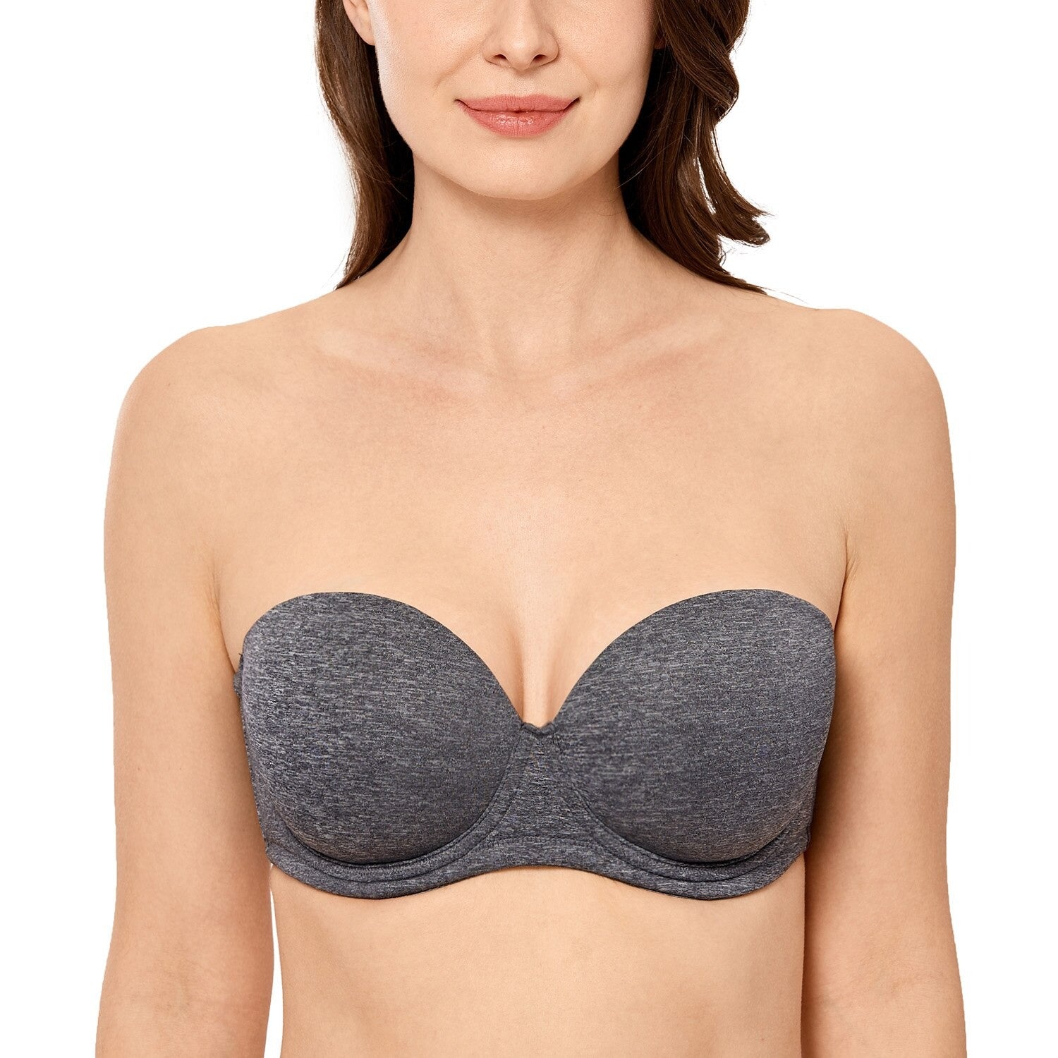 Soutien-Gorge Sans Bretelles Gris