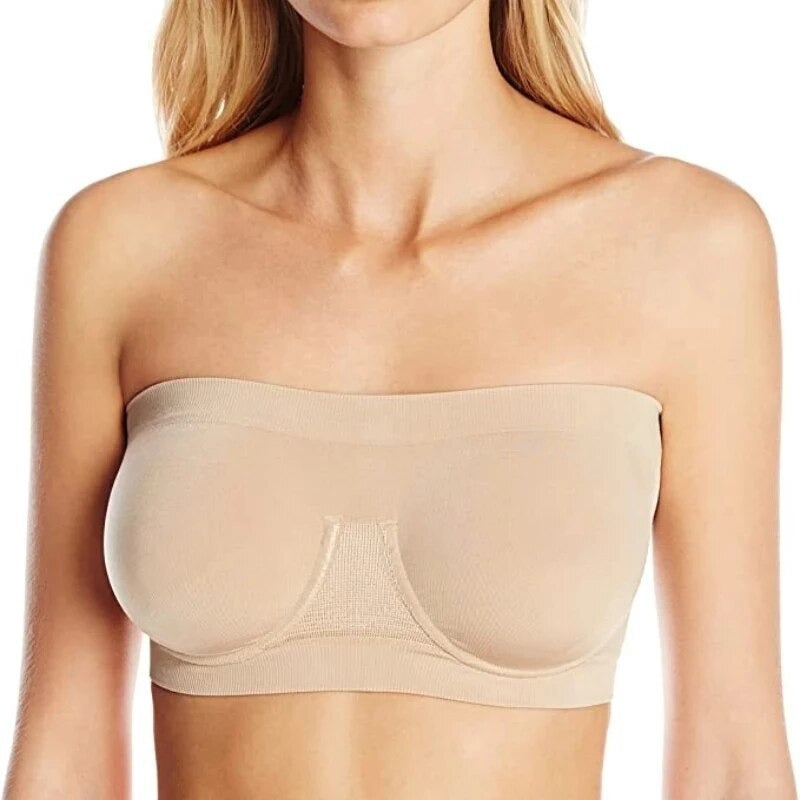 Soutien-Gorge Sexy en Bandeau Beige