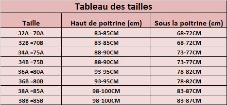 Soutien-Gorge Sans Bretelles Push Up taille